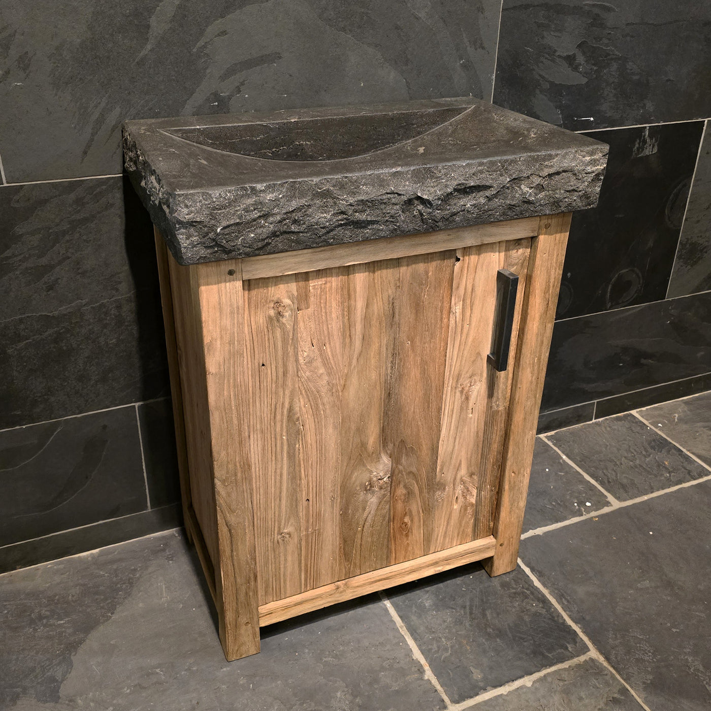 Badezimmermöbel mit Waschtisch von Bantam, in verschiedenen Größen, aus Blaustein-Grob-Design, modernes Badgestaltungselement