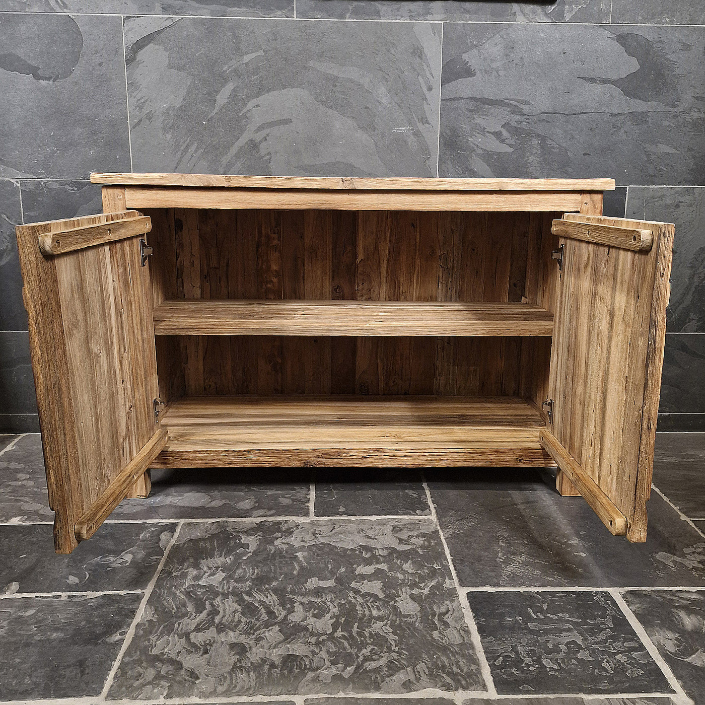 Sample Unterschrank mit Carving Buddha | Recyceltes Teakholz | Buddha 3