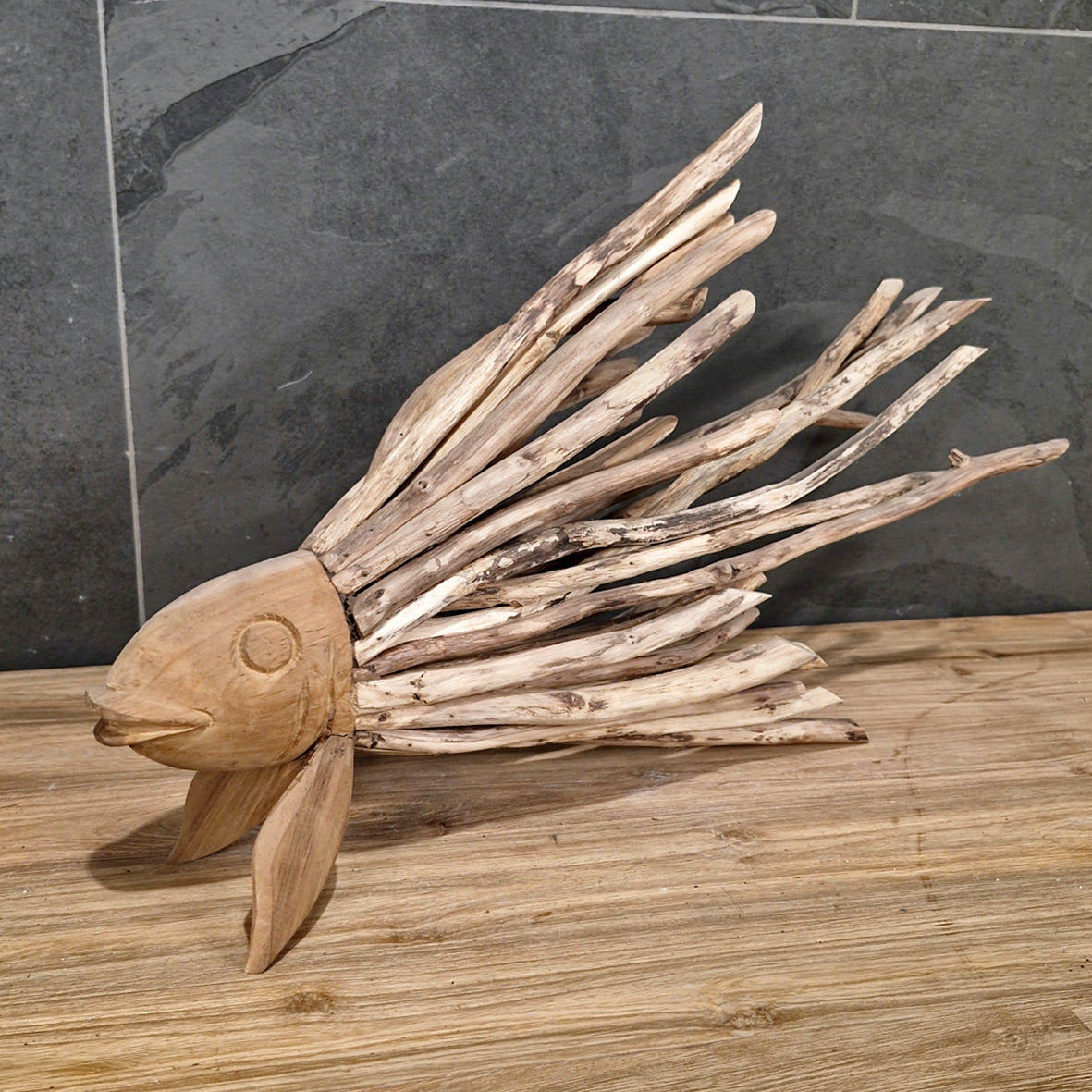 Deko Fisch | Altholz | 12 x 42 x 60 cm