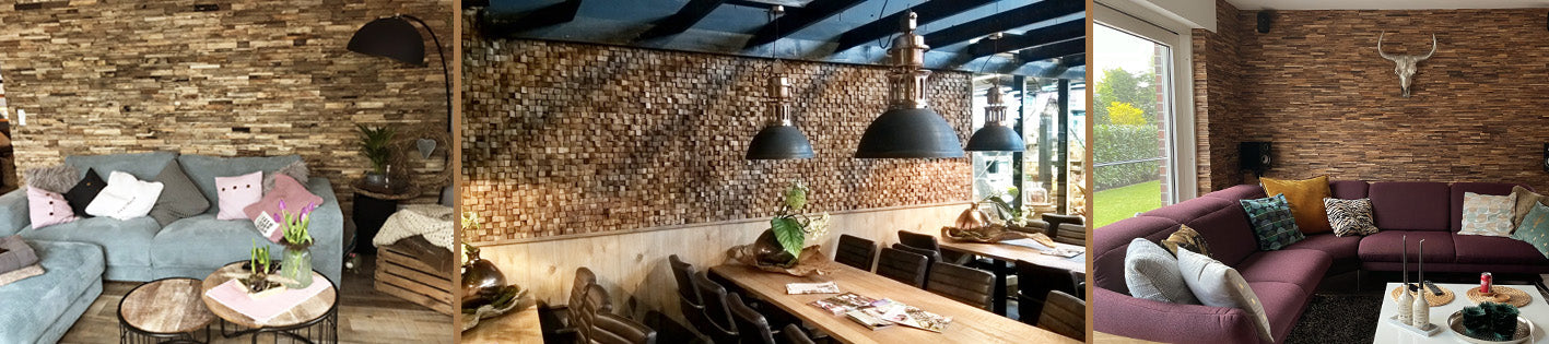 Holz Verblender - Afrika Naturstein & Teak Shop