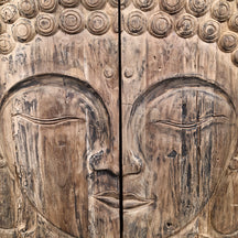 Sample Unterschrank mit Carving Buddha | Recyceltes Teakholz | Buddha 1