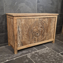 Sample Unterschrank mit Carving Buddha | Recyceltes Teakholz | Buddha 2
