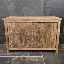Sample Unterschrank mit Carving Buddha | Recyceltes Teakholz | Buddha 2