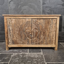 Sample Unterschrank mit Carving Buddha | Recyceltes Teakholz | Buddha 2