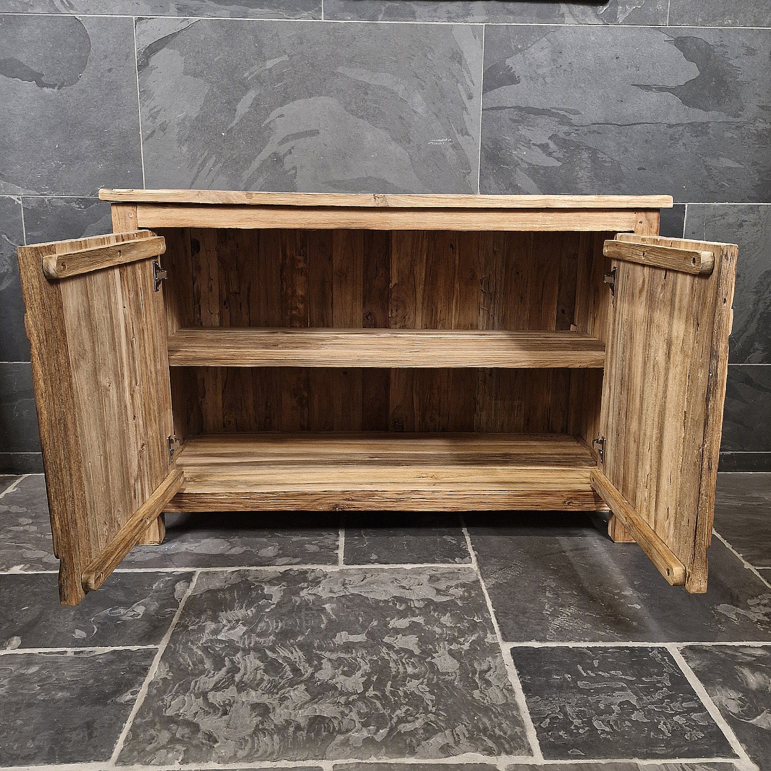 Sample Unterschrank mit Carving Buddha | Recyceltes Teakholz | Buddha 3