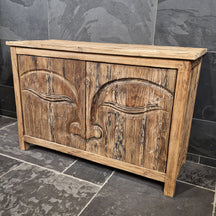 Sample Unterschrank mit Carving Buddha | Recyceltes Teakholz | Buddha 3