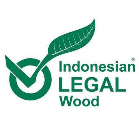 Holzverblender aus Teakholz von ERO mit LegalWood-Logo, naturbelassene Holzstruktur, nachhaltiges Design