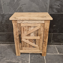 Lombok Badezimmer-Unterschrank aus Teak oder Altholz, 66x45x80 cm, für stilvolle Badgestaltung, in verschiedenen Größen.