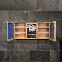 Spiegelschrank Badspiegel aus recyceltem Teakholz, 150 cm x 70 cm, stilvolle Badgestaltung von MALAYA