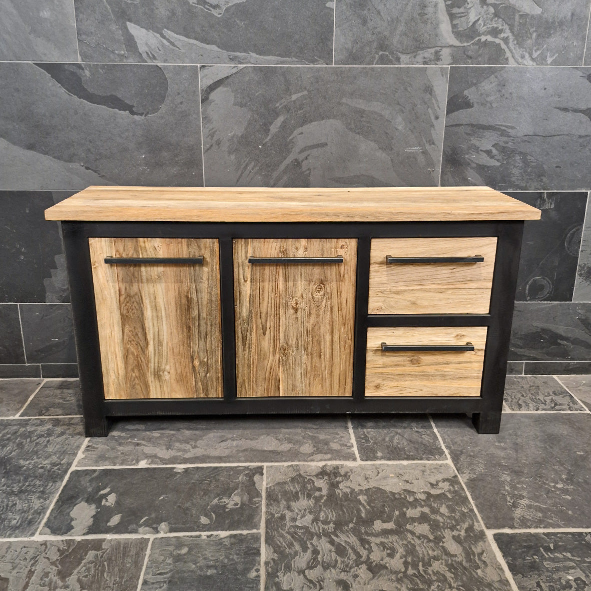 Badezimmer-Unterschrank aus Teak | Zeitloses Design in mehreren Größen | Model 12