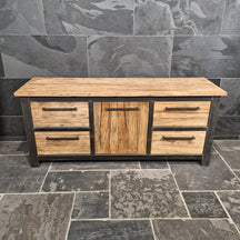 Moderner Badunterschrank aus Teakholz von Metal Look, zeitloses Design, in verschiedenen Größen erhältlich, langlebig und nachhaltig.