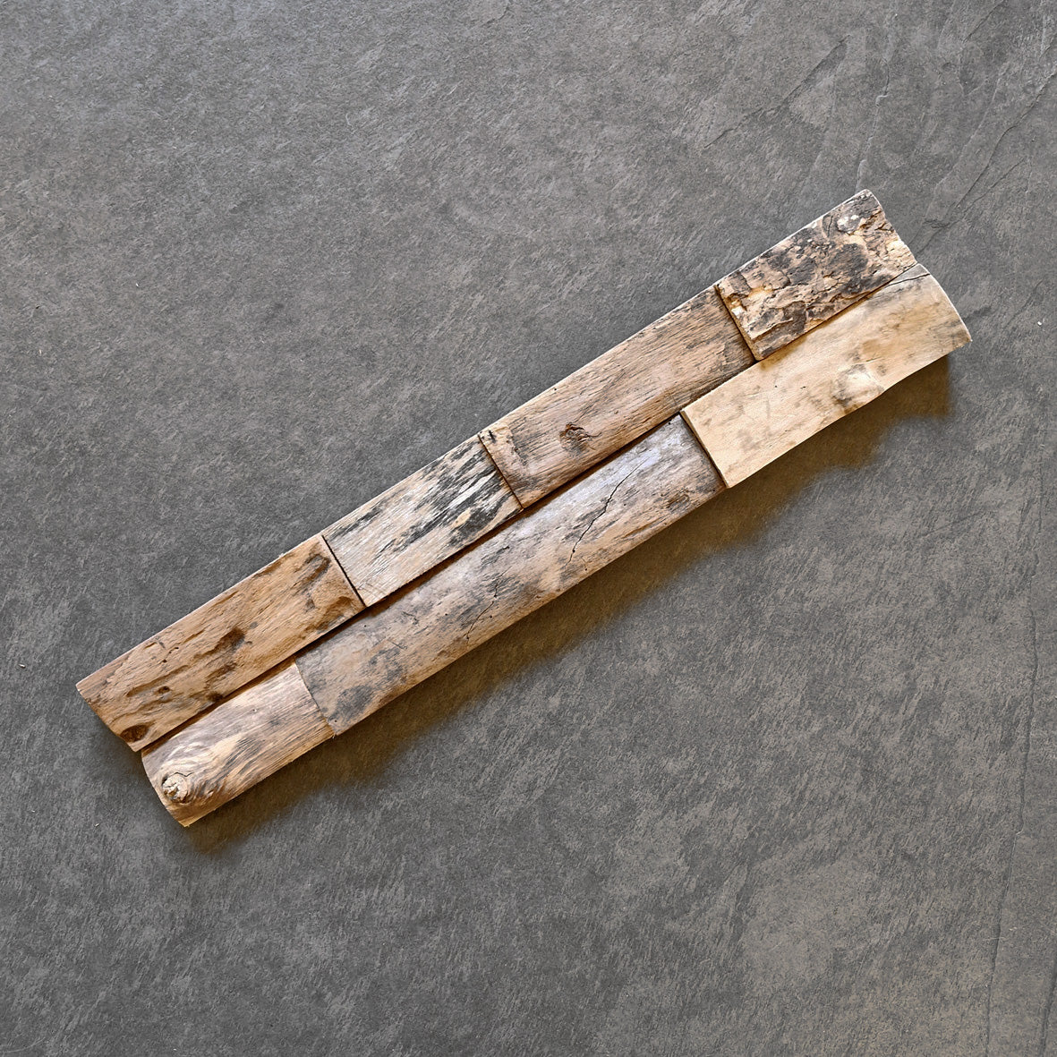 SEAWOOD Holzpaneele 2x5 aus Teakholz, Verblender für Wandgestaltung, natürliche Holzoptik, geölte Oberfläche
