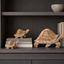 Deko Schildkröte | Recyceltem Teakholz
