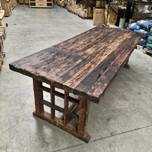 Teakmöbel Esszimmertisch aus Teakholz, 240 x 100 x 78 cm, mit massiver Holzoberfläche und robustem Design