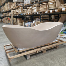 Freistehende Badewanne Thalassa Thalassa in Creme-Terrakotta mit moderner Badgestaltung, 200x90 cm, aus hochwertigem Material