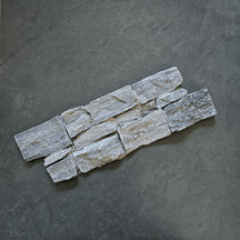 Muster Rocks Verblender aus Quarzit Blau, Naturstein, detailreiche Musterung, für elegante Wandgestaltung