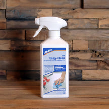 Flasche Lithofin EASY CLEAN Reinigungsspray für Badewannen und Fliesen, Pflege und Zubehör, weißes Fläschchen auf weißem Hintergrund