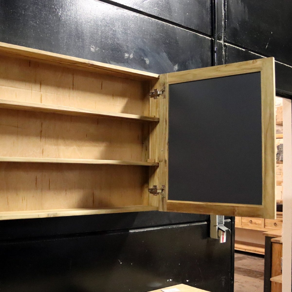 Spiegelschrank für Badgestaltung aus recyceltem Teakholz, 80, 100 oder 120 cm breit, 70 cm hoch, von MALAYA
