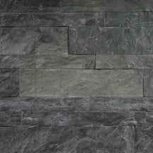 Muster Naturstein Verblender, Schiefer African Blue, Streifenmuster, natürliche Oberflächenstruktur, dekorative Wandverkleidung
