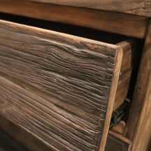 Hängeschrank aus Teakholz für Badgestaltung, 65x48x44 cm, modernes und zeitloses Badmöbel von RIAU, sichtbar mit Tür und Griff