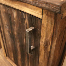 Wandregal aus Teakholz, 48x23x58 cm, praktisches Badregal, naturbelassenes Holz, von Gamai für Badgestaltung
