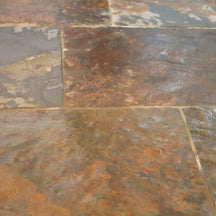 Muster Terrassenplatten RICH AUTUMN mit buntem Herbstmuster für elegante Außenflächen, von Muster.